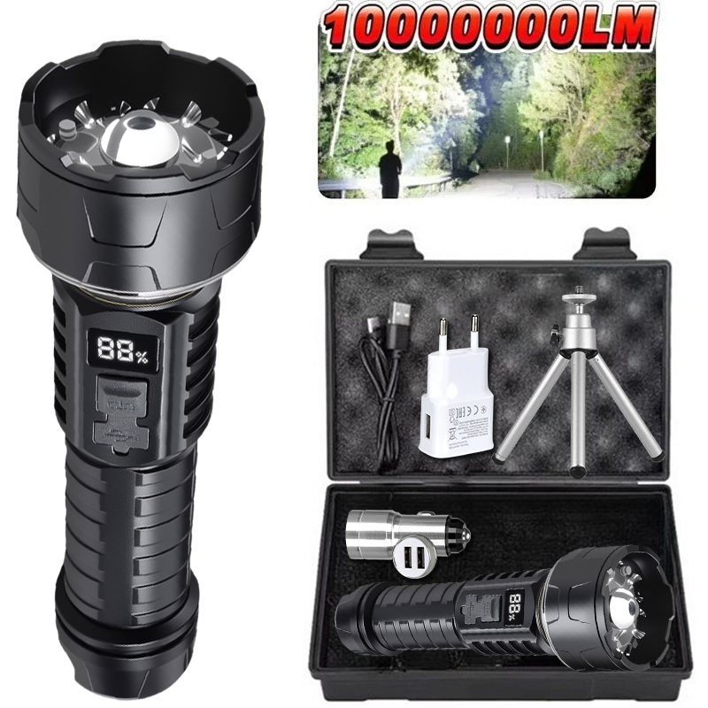 Outdoor Camping Lantern - ไฟฉาย LED แบบ COB แบบชาร์จไฟได้ 7