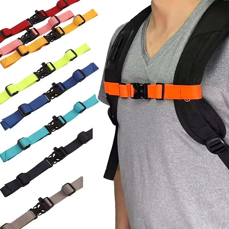 Outdoor Camping Backpack - สายสะพายกระเป๋าแบบปรับได้สำหรับกระเป๋าเป้สะพายหลัง กระเป๋าคาดหน้าอก อุปกรณ์เสริมสำหรับกระเป๋าเป้สำหรับการตั้งแคมป์กลางแจ้งและกระเป๋าแทคติคอล