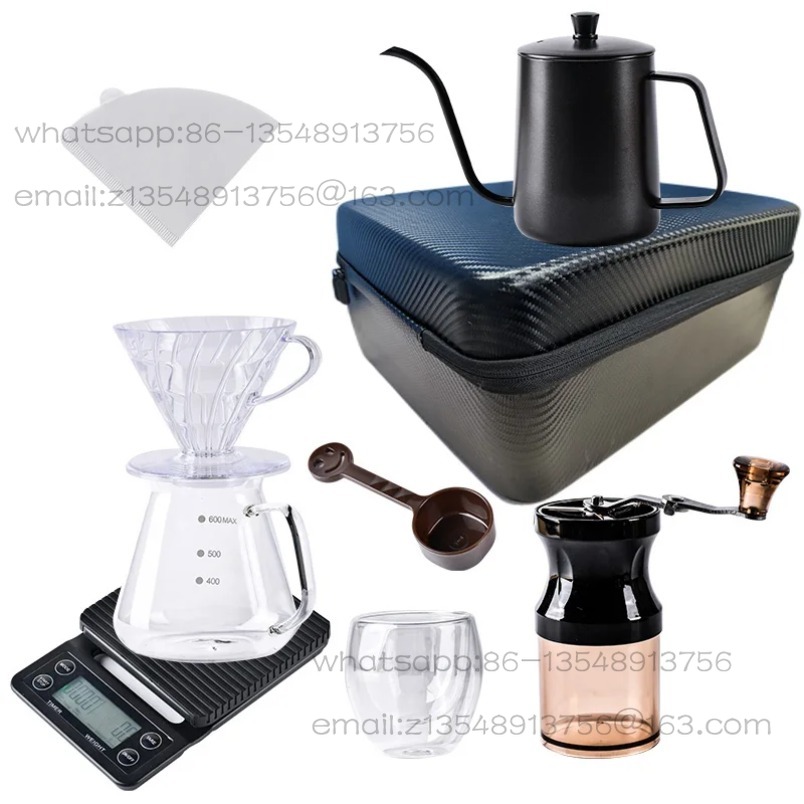 Outdoor Camping Direct - ขายตรงจากโรงงาน ชุดกาแฟชงมือ อุปกรณ์กาแฟสำหรับตั้งแคมป์กลางแจ้ง ชุดครบ พร้อมพกพา