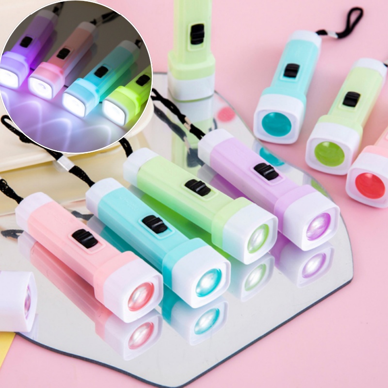 Outdoor Camping Light Ideas - ไฟฉาย LED ขนาดเล็ก ไฟฉายพกพาสำหรับเด็ก ของชำร่วยงานวันเกิด ไฟฉุกเฉินสำหรับเด็ก