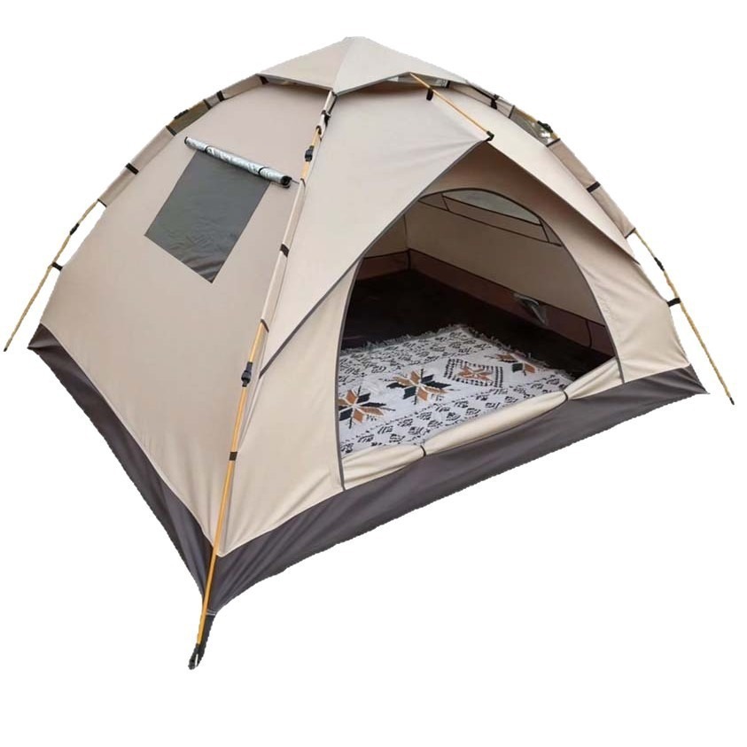 Outdoor Camping Automatic Quick Opening Tent - เต็นท์กันน้ำสำหรับ 3-4 คน เต็นท์ครอบครัวสำหรับกิจกรรมกลางแจ้ง ทนลม ‌