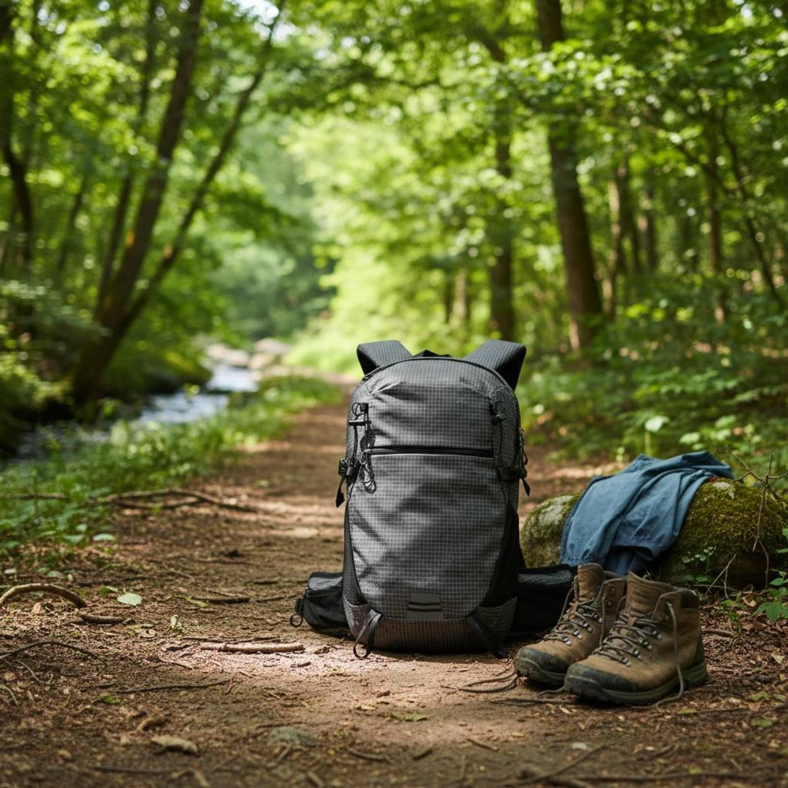 Outdoor Camping Backpack - กระเป๋าเป้เดินป่ากลางแจ้งพร้อมสายรัดอัดแน่น กระเป๋าเป้กันน้ำสำหรับตั้งแคมป์และปีนเขา