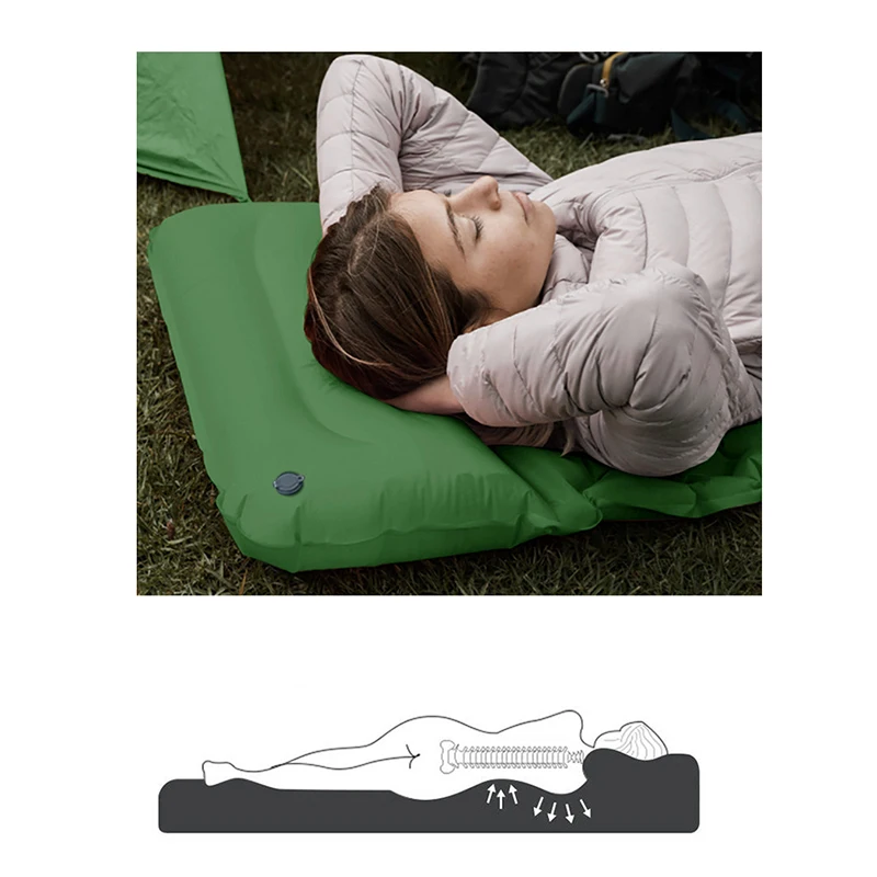 แผ่นรองนอนแบบเป่าลมสำหรับตั้งแ - Outdoor Camping Mat บทวิจารณ์และราคา