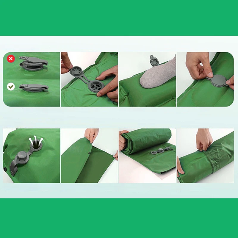 แผ่นรองนอนแบบเป่าลมสำหรับตั้งแ - Outdoor Camping Mat บทวิจารณ์และราคา