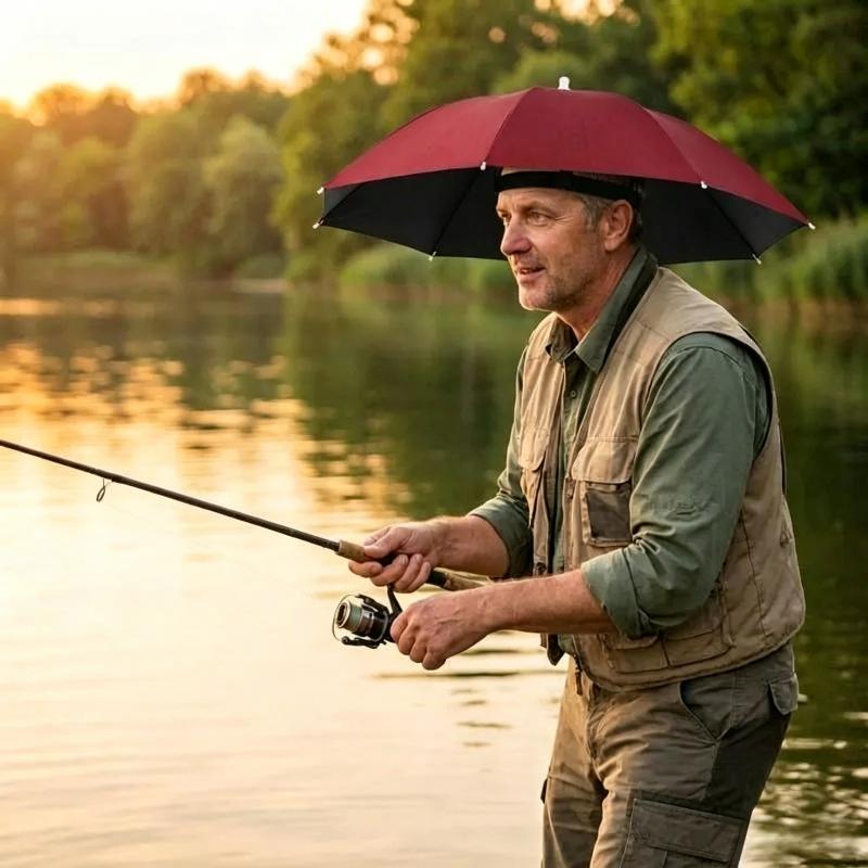 หมวกกันแดดแบบพับได้ กันน้ำ กัน - Outdoor Camping Umbrella บทวิจารณ์และราคา