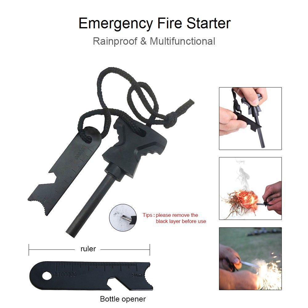 ชุดอุปกรณ์ฉุกเฉินพกพาขนาดกะทัด - Outdoor Camping Adventures บทวิจารณ์และราคา
