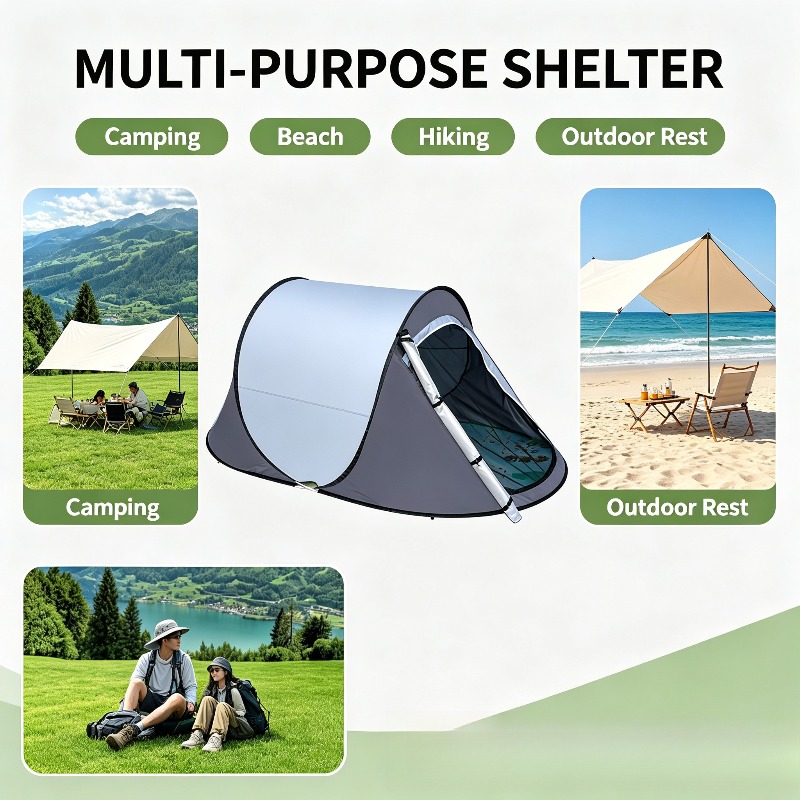 เต็นท์เรือพับได้แบบโยนด้วยมือ  - Outdoor Camping Automatic Quick Opening Tent บทวิจารณ์และราคา