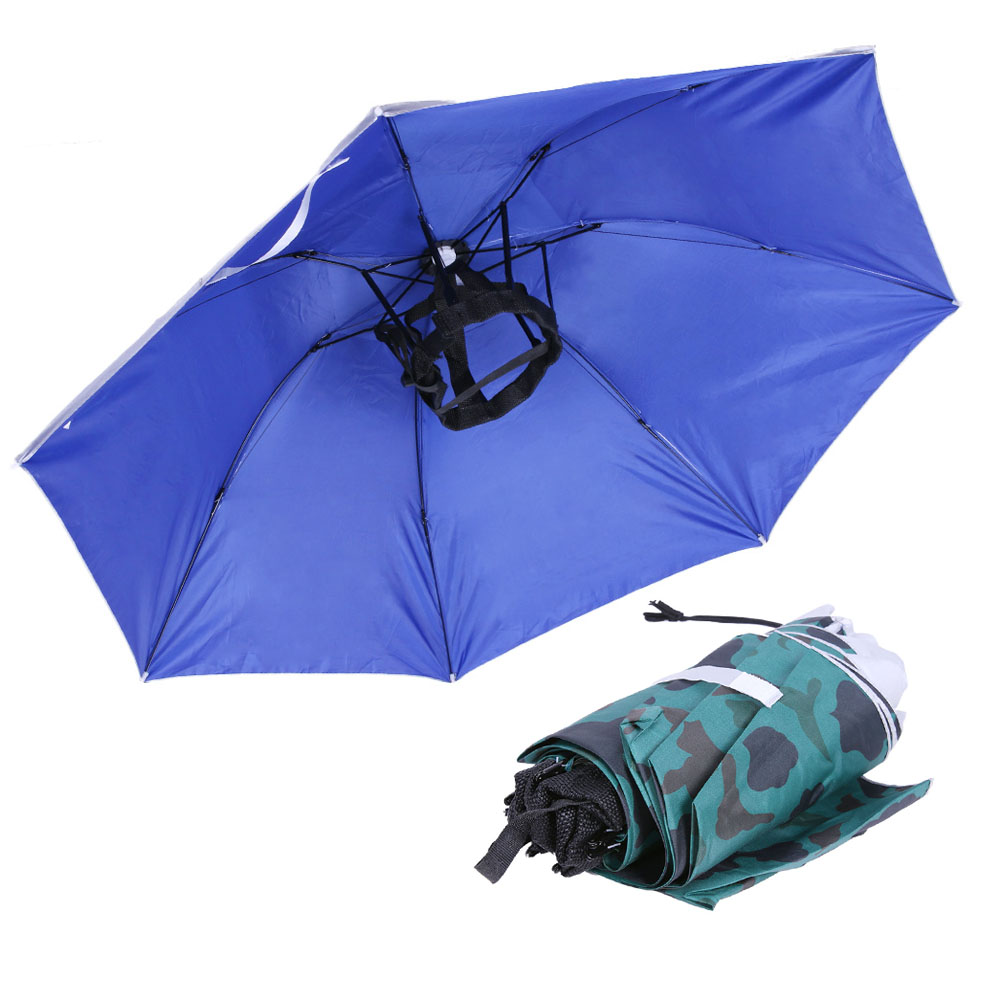 หมวกกันแดดแบบพับได้ หมวกกันฝน  - Outdoor Camping Umbrella บทวิจารณ์และราคา