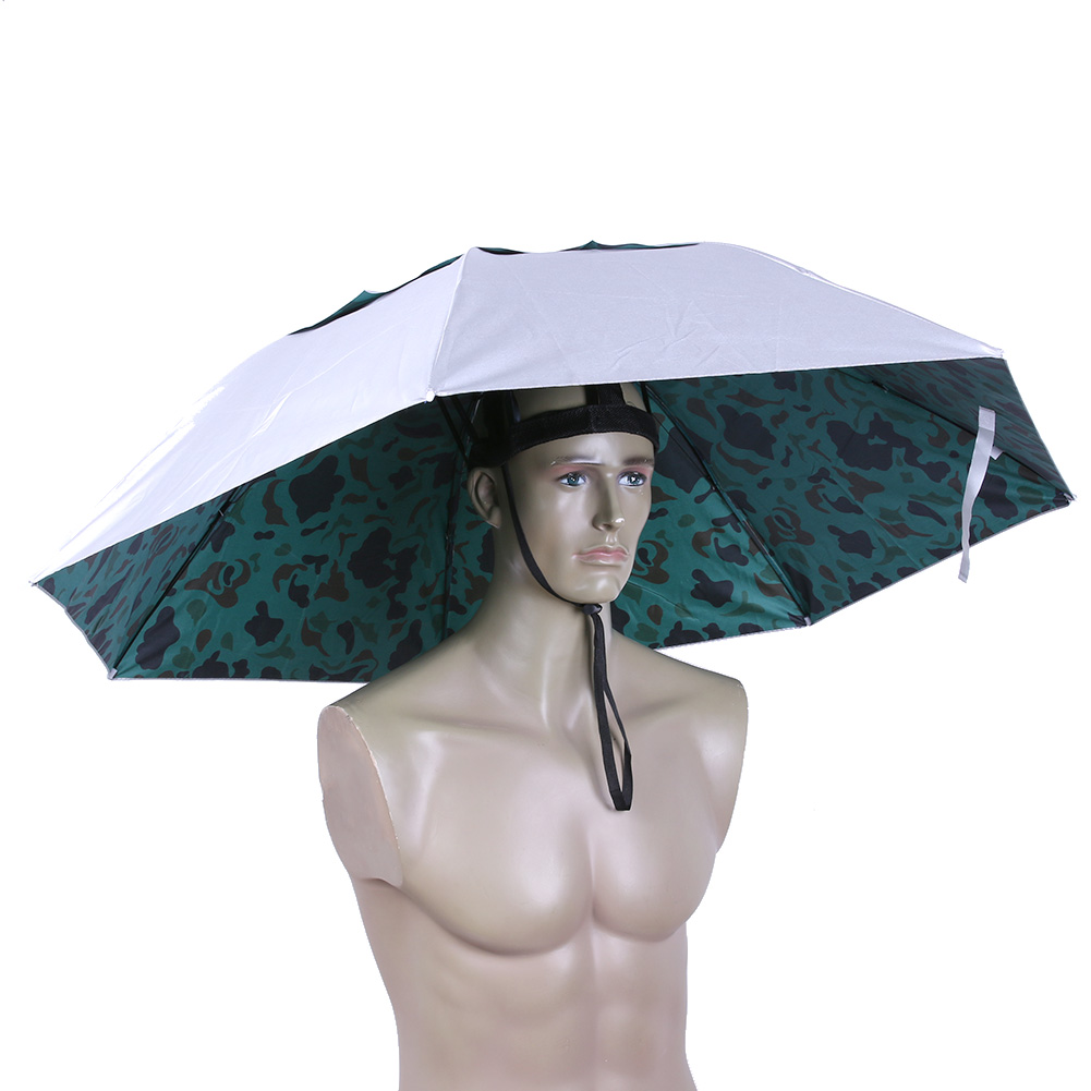 หมวกกันแดดแบบพับได้ หมวกกันฝน  - Outdoor Camping Umbrella บทวิจารณ์และราคา