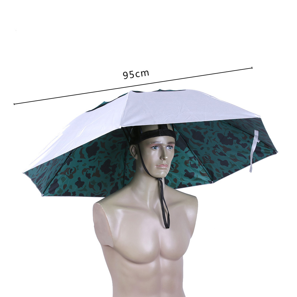 หมวกกันแดดแบบพับได้ หมวกกันฝน  - Outdoor Camping Umbrella บทวิจารณ์และราคา
