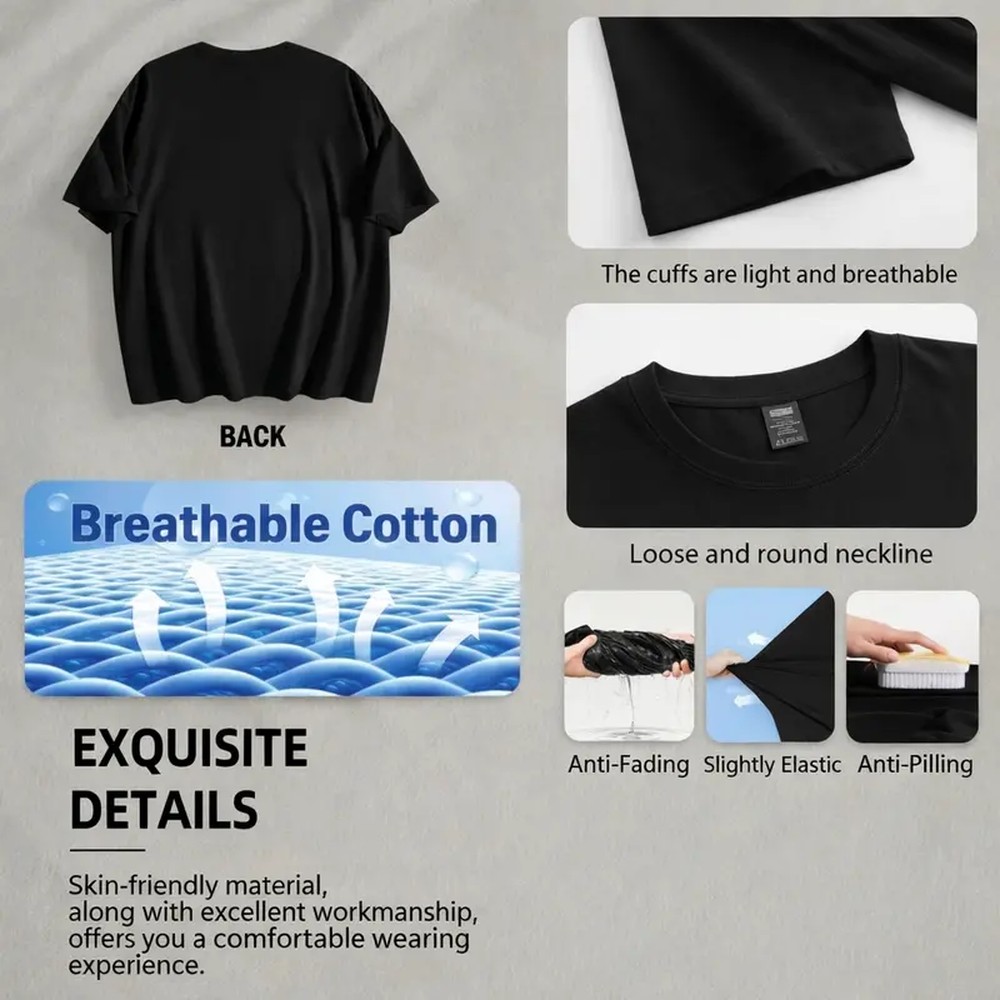 เสื้อยืดสีดำพิมพ์ลายตัวอักษรแน - Outdoor Camping Adventures บทวิจารณ์และราคา