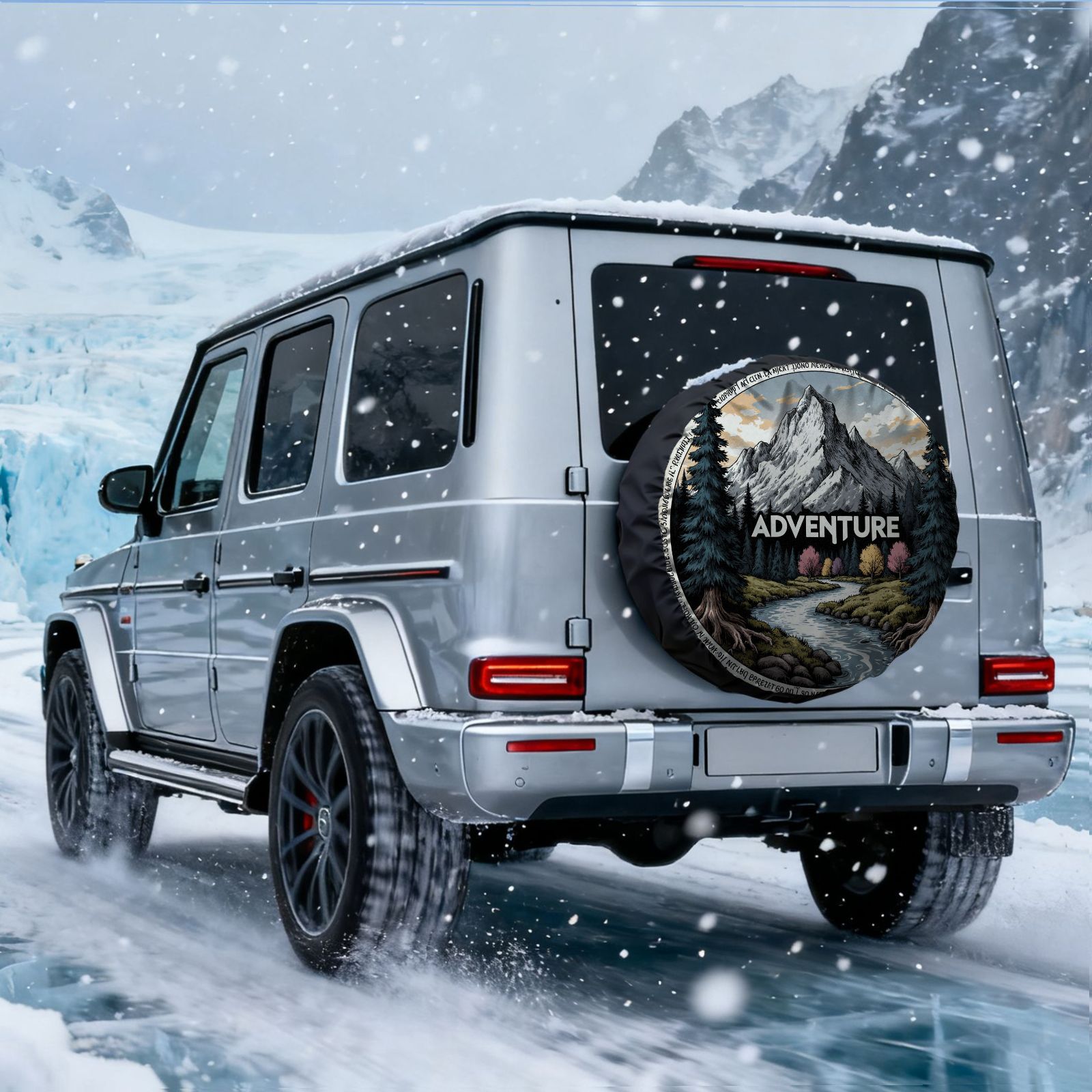 ฝาครอบยางรถยนต์ลายวิวทิวทัศน์ก - Outdoor Camping Adventures บทวิจารณ์และราคา