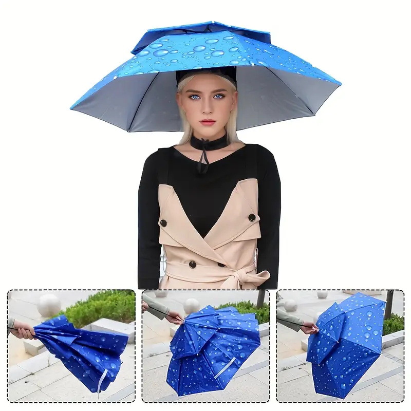 หมวกกันแดดแบบพับได้สองชั้น ปรั - Outdoor Camping Umbrella บทวิจารณ์และราคา