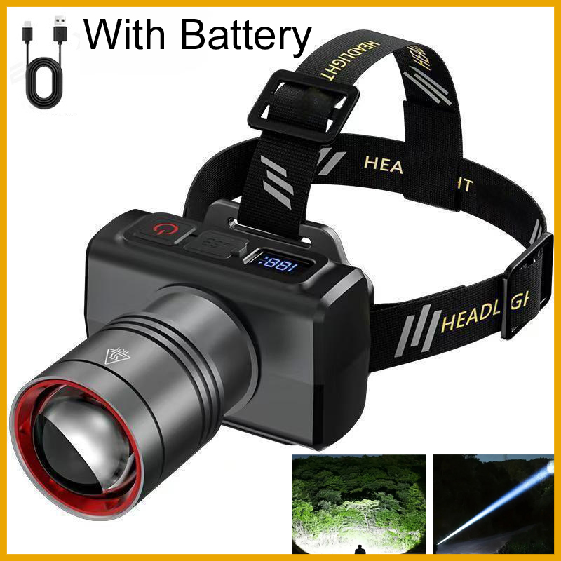 ไฟฉายคาดศีรษะแบบชาร์จไฟได้ LED - Outdoor Camping Lantern บทวิจารณ์และราคา