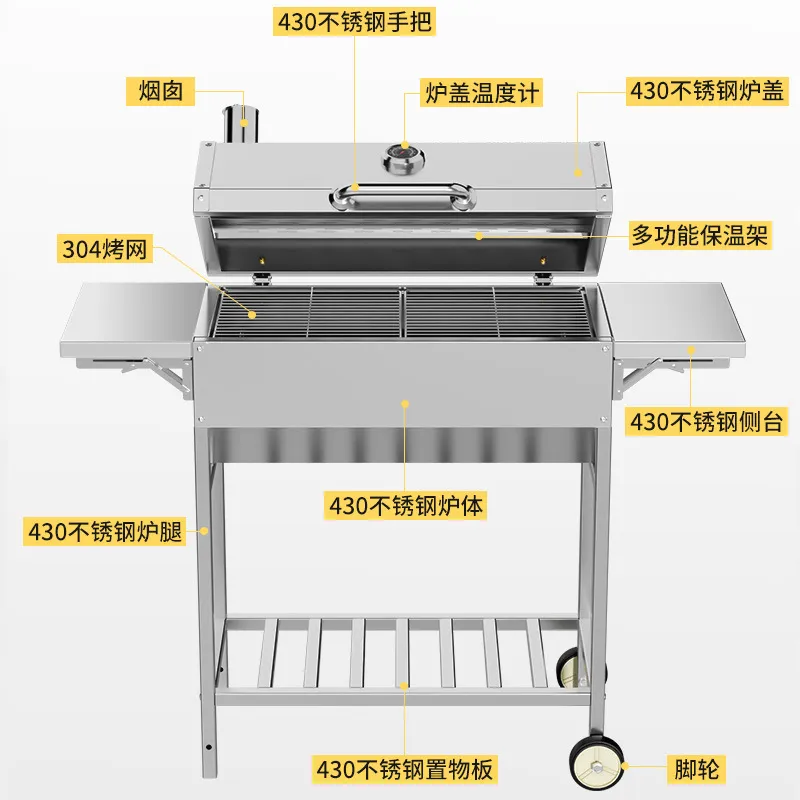 ชุดเตาถ่านบาร์บีคิวแบบพกพา สเต - Outdoor Camping Bbq บทวิจารณ์และราคา