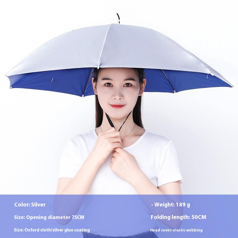 หมวกกันแดดกันฝนแบบพกพาสำหรับตก - Outdoor Camping Umbrella บทวิจารณ์และราคา