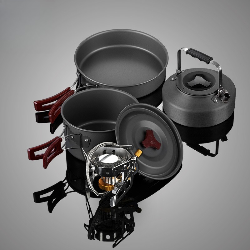 ชุดเตาแก๊สพกพาแบบแยกส่วน สำหรั - Outdoor Camping Kit บทวิจารณ์และราคา