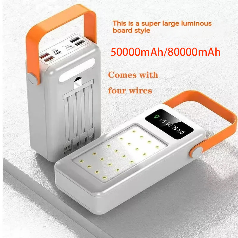 แบตเตอรี่สำรองพกพา 50000mAh 80 - Outdoor Camping Kit บทวิจารณ์และราคา