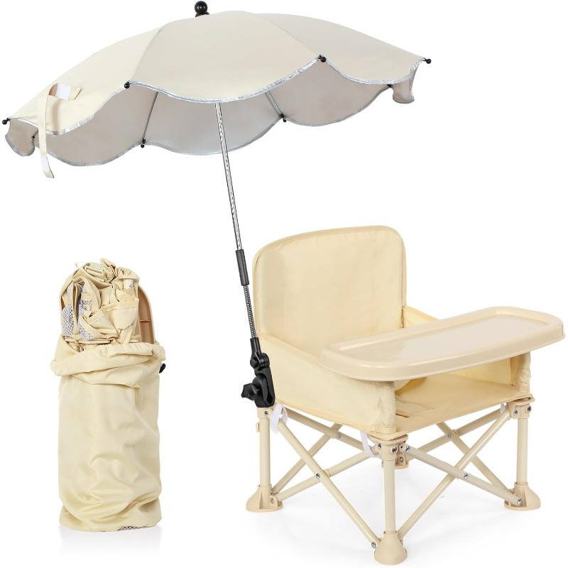 เก้าอี้ชายหาดสำหรับเด็กพร้อมร่ - Outdoor Camping Umbrella บทวิจารณ์และราคา