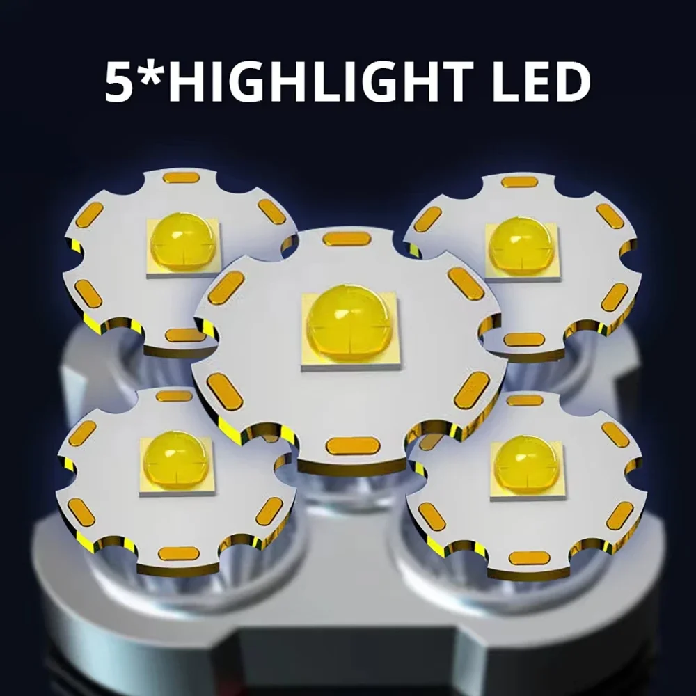 ไฟฉาย LED กำลังสูง 5 ดวง ไฟฉาย - Outdoor Camping Adventures บทวิจารณ์และราคา