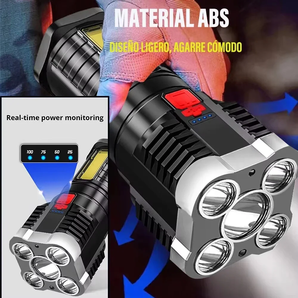 ไฟฉาย LED กำลังสูง 5 ดวง ไฟฉาย - Outdoor Camping Adventures บทวิจารณ์และราคา
