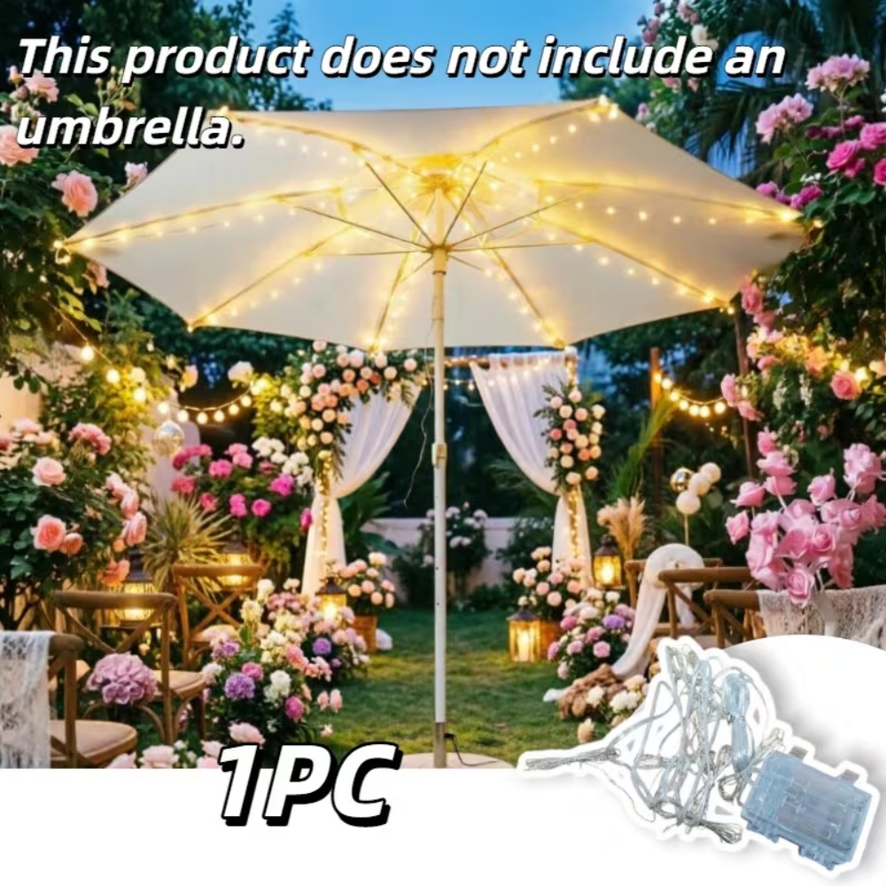 1PC ร่มกลางแจ้งไร้สาย 104LED พ - Outdoor Camping Umbrella บทวิจารณ์และราคา