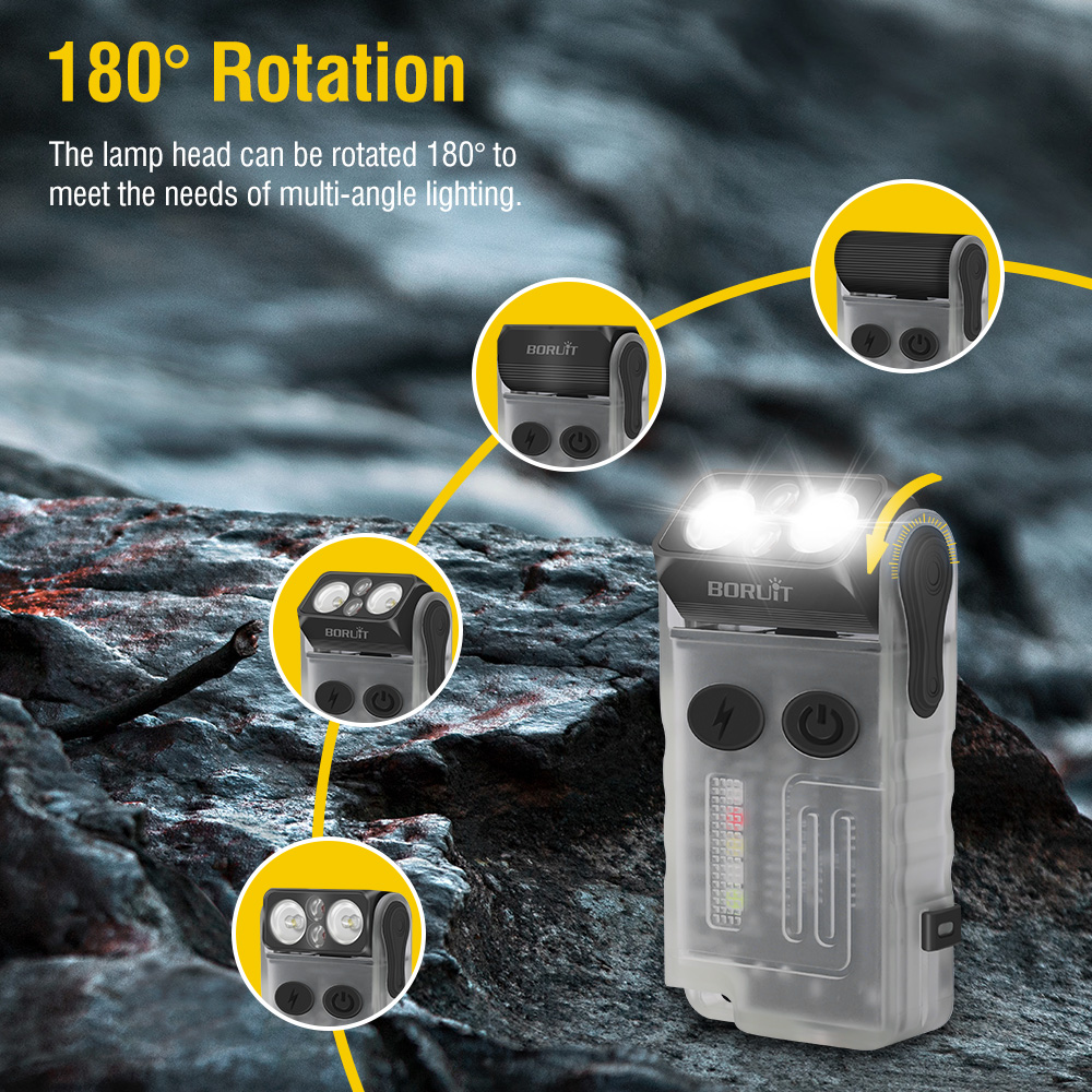 BORUiT V20 ไฟฉายพวงกุญแจ LED พ - Headlamp บทวิจารณ์และราคา