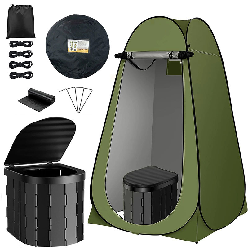‌ เต็นท์ห้องน้ําป๊อปอัพแบบพกพา - Outdoor Camping Automatic Quick Opening Tent บทวิจารณ์และราคา