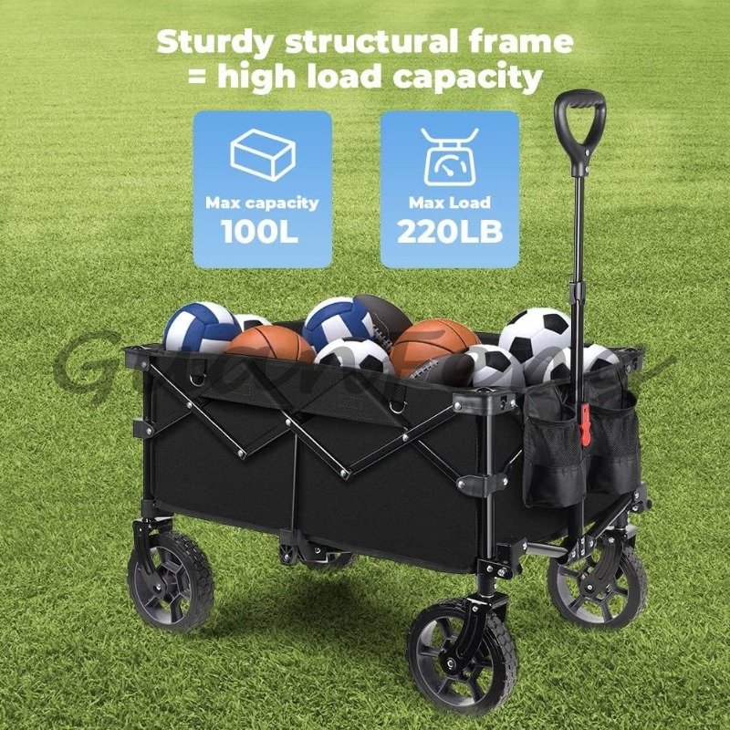 รถสเตชั่นวากอนพับได้อเนกประสงค - Outdoor Camping Vehicle Wagon บทวิจารณ์และราคา