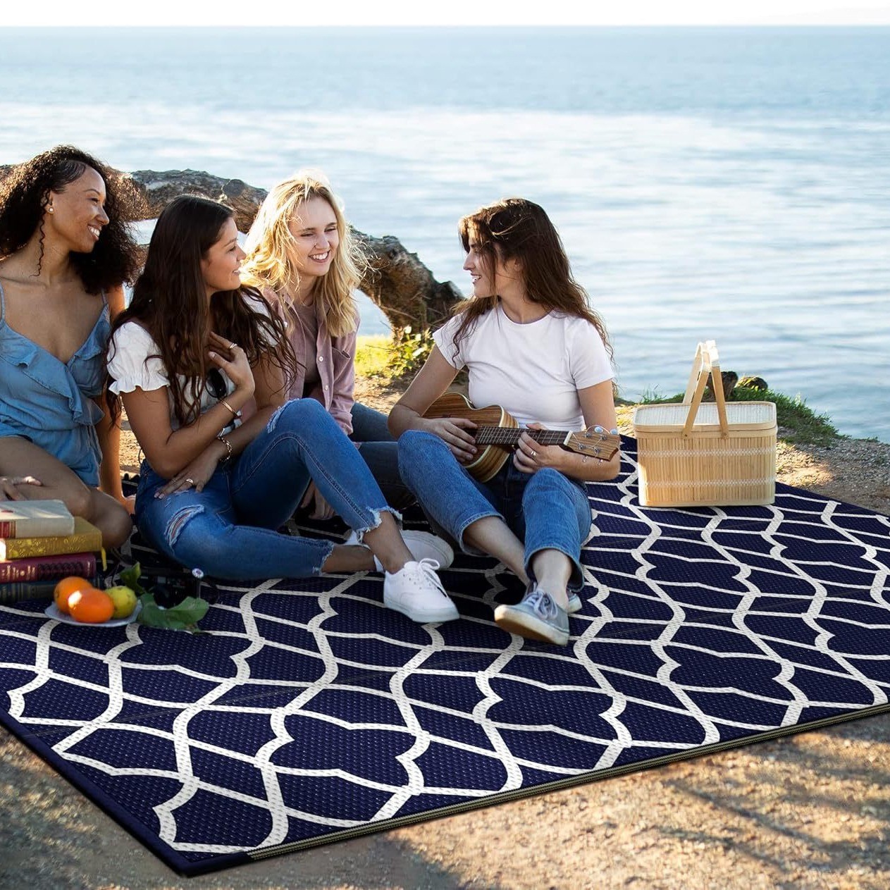 พรมปูพื้นกลางแจ้งสำหรับคาราวาน - Outdoor Camping Mat บทวิจารณ์และราคา