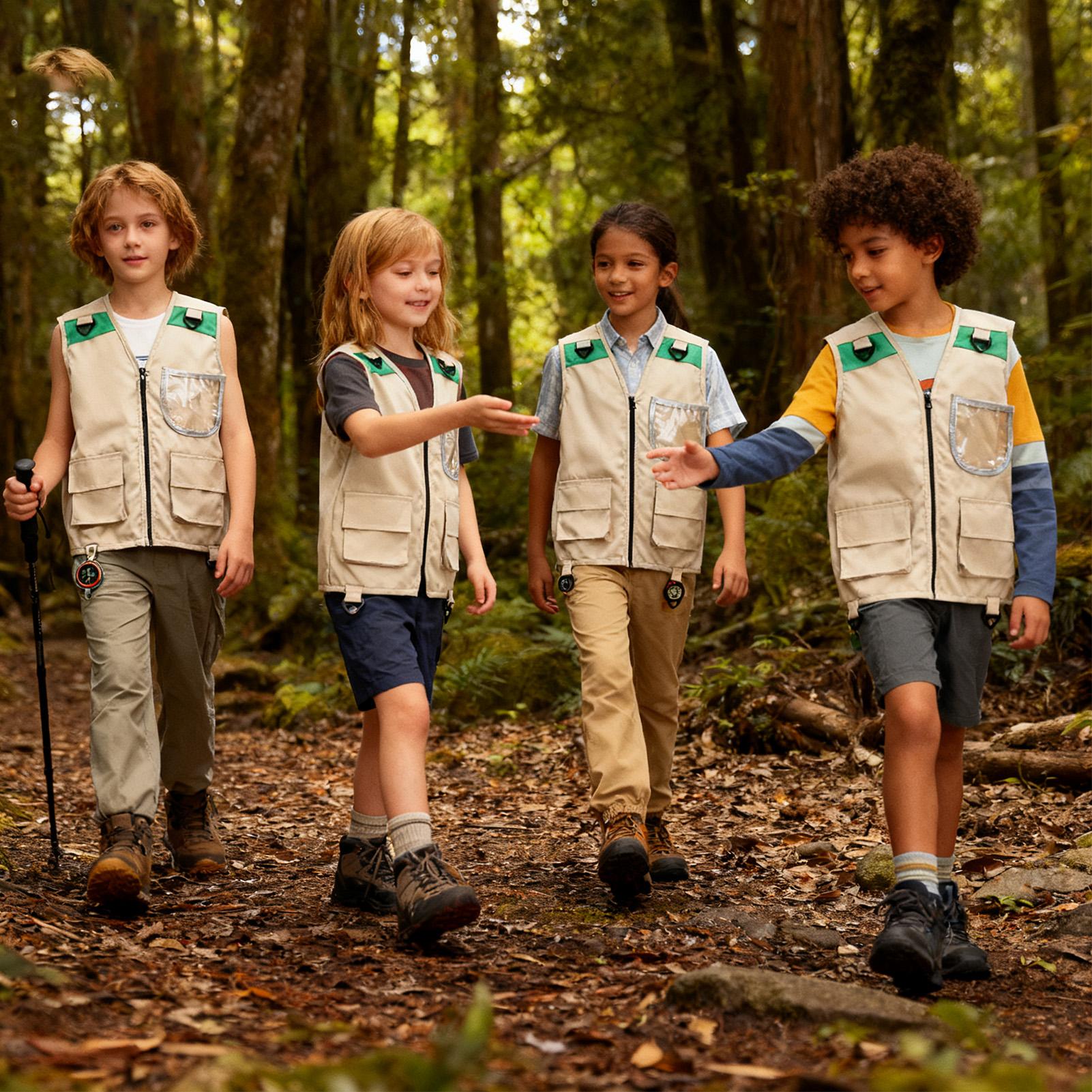 เสื้อกั๊กเด็กแบบไม่มีแขน สำหรั - Outdoor Camping Kids Activities บทวิจารณ์และราคา