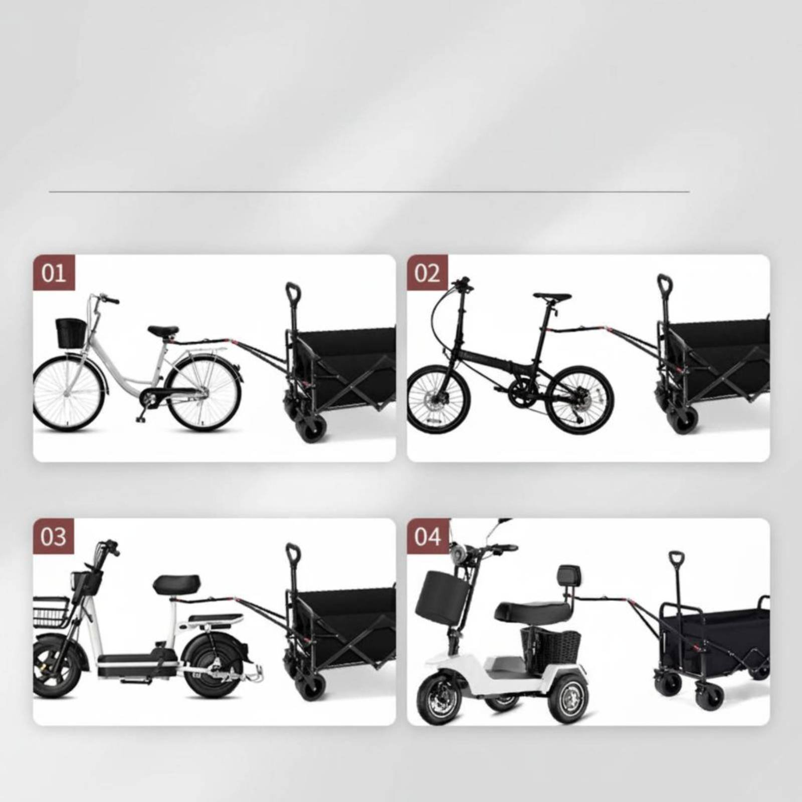 รถแคมป์ปิ้ง รถลากจูงน้ำหนักเบา - Outdoor Camping Vehicle Wagon บทวิจารณ์และราคา