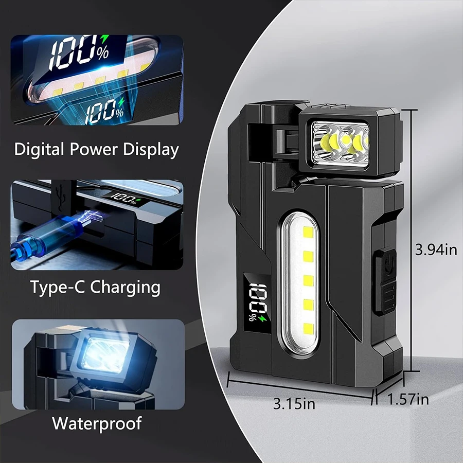 ไฟฉาย EDC อเนกประสงค์สว่างเป็น - Headlamp บทวิจารณ์และราคา