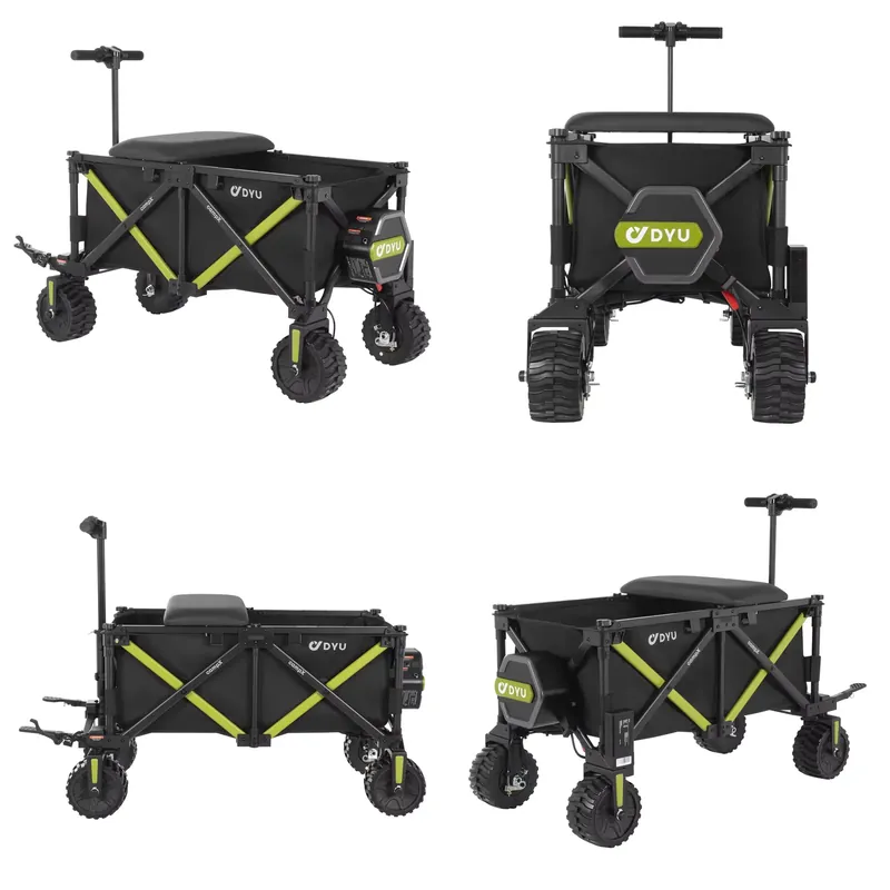 รถเข็นแคมป์ปิ้งไฟฟ้าพับได้ DYU - Outdoor Camping Vehicle Wagon บทวิจารณ์และราคา