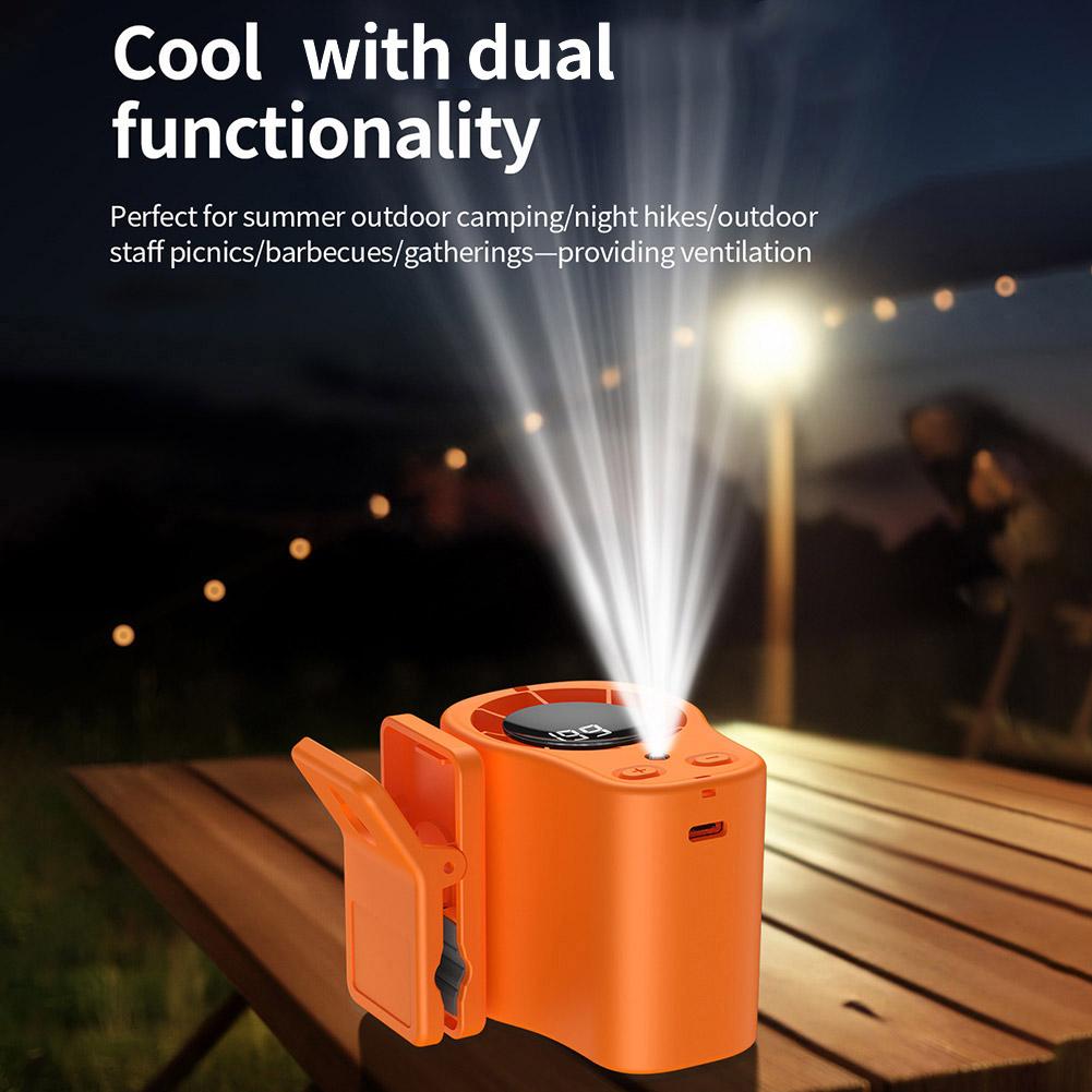 พัดลมพกพาแบบหนีบเอว มินิแฮนด์ฟ - Outdoor Camping Air Conditioner บทวิจารณ์และราคา