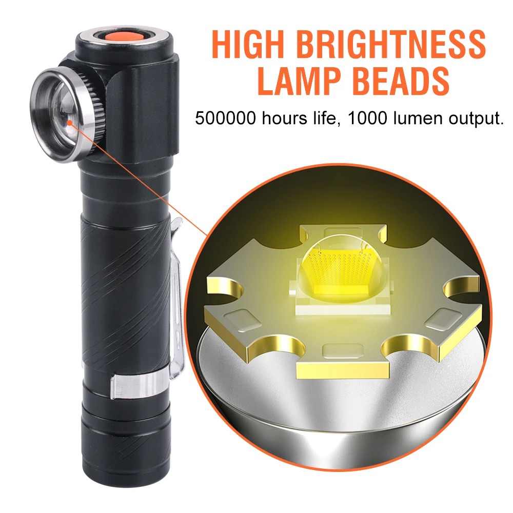 หลอดไฟ LED สว่างพิเศษ 90 °   ไ - Headlamp บทวิจารณ์และราคา